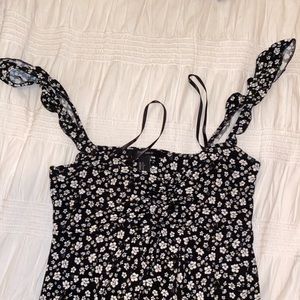 Black flower dress